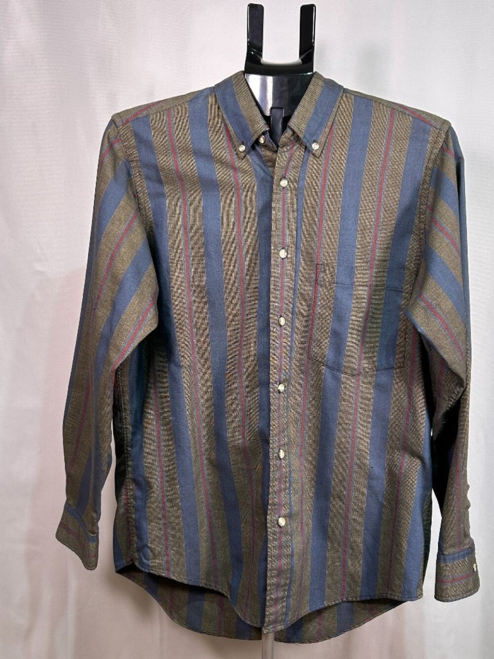 Men's Vintage Sears Roebuck Striped Long Sleeve Button Down Shirt M